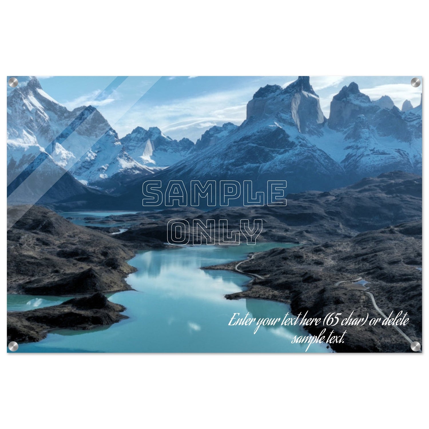 Artwork and photographs are available as print-on-demand acrylic products for elegance, modern and durability