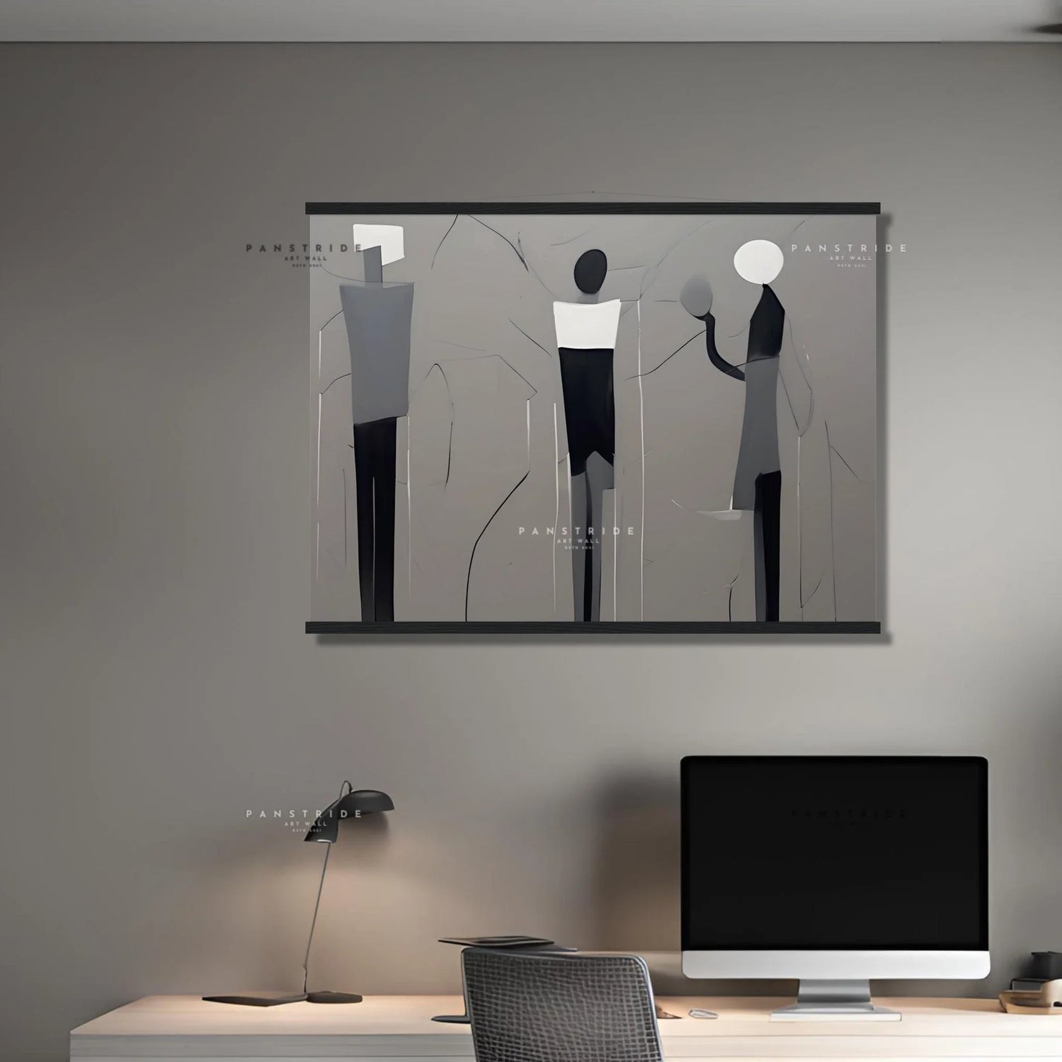 Magnetic hangers that prevent poster damage and allow easy print changes, offering versatile and durable display options